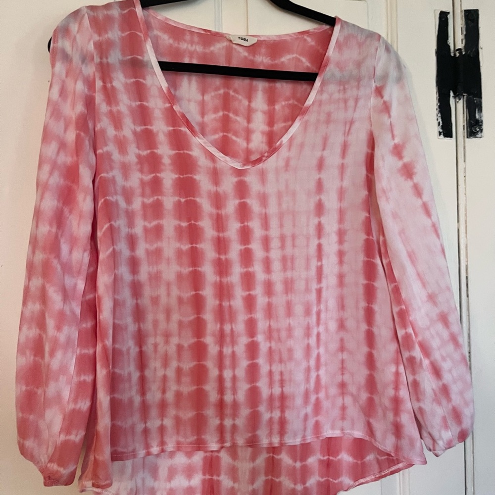 Tobi tie-dye long sleeve shirt